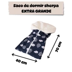 saco de bebe extra grande EXG porta bebe com ziper quentinho e macio