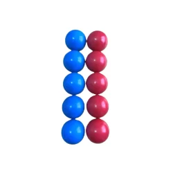 JOGO DE MATA MATA / SNOOKER / SINUCA / BILHAR AZUL X VERMELHO 50MM