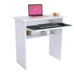 Mesinha Computador Multiuso Quarto Sala Escritório Branco