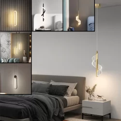 Luminária De Teto Para Cabeceira, Quarto, Pendente Led Moderna Lustre Corredor ou Cabeceira