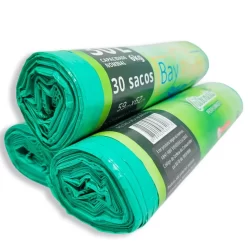 Kit Sacos de Lixo 3 Rolos Perfumados Citronela Repelente 90un 30L - Bay Plastic