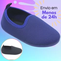 Sapatilha Smiles Antiderrapante Flexível Aquática Infantil Calce Fácil Confortável
