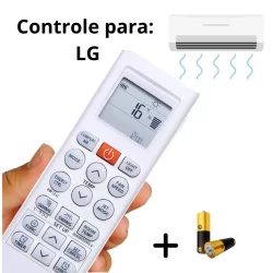Controle compatível para Ar Condicionado LG Akb75215401