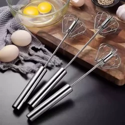 Kit 3 Pçs Batedor De Ovos Semi Automático