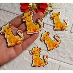 10 Apliques 3D Rei Leão Aquarela - Fazemos qualquer tema