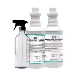 Easyfresh Facilitador Para Passadoria Floral ou Bouquet 1L Com Gatilho Borrifador e Frasco 500ml