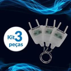 03 Chaveiro Plug Teste Identificador Voltagem 127/220 p/ Tomada