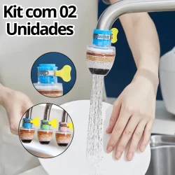 Mini Filtro Com Purificador De Água Em Bico De Arejador Torneira Pia Para Casa Cozinha Banheiro Colorido Carvão Ativado