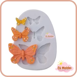 MOLDE DE SILICONE BORBOLETAS MINI