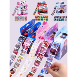 200 Folhas Caixa de Adesivos Disney Cartoon Frozen Carros Minnie Mickey Adesivo Infantil Personagens
