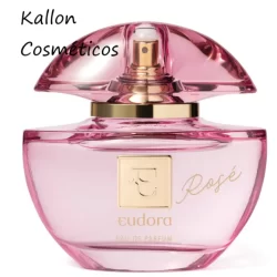 Perfume Eudora Rosé Eau de Parfum 75ml, Frutal Intenso, Floral Intenso, Original, Novo, Vegano