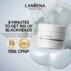 LANBENA Removedor de Cravos Máscara Peeling Facial Tira Poros Tratamento Acne Cuidados Com a Pele Limpeza Profunda 30g