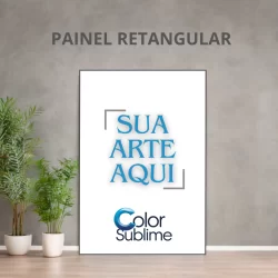 Painel Retangular em Tecido Sublimado 1,50m X 2,2m Sua Arte Aqui