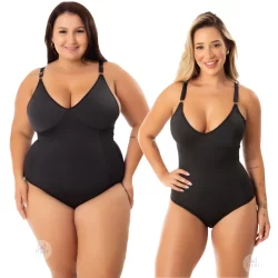 Cinta Body Modeladora Suplex Alças Reforçadas Modelador Abdome Cintura