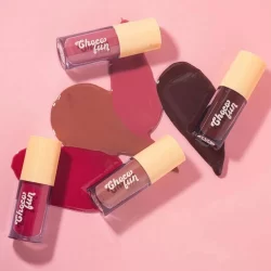 FENZZA LIP TINT TINT CREAM CHOCO FUN GLOSS GANACHE AU LAIT FONDUE BROWNIE CAMAFEU COOKIE SENSAÇÃO