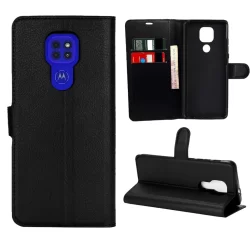 Capa Carteira flip cover Couro Sintetico compatível Para Moto G9 PLAY