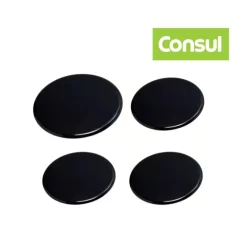 Kit 4 Tampinhas Espalhadores Fogão Consul 3 Pq + 1gd 3 Pinos
