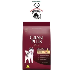 Racao Gran Plus Menu Cão Adulto Médio e Grande Frango & Arroz 15kg