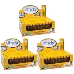 Kit com 3 Ultracler com 60 Flaconetes de 10 ML Sabor Abacaxi