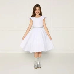 Vestido Casual Branco Infantil Daminha Primeira Comunhão