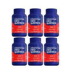 Kit 6 Vitamina A-Z Suplemento 60 Cápsulas - Neo Química
