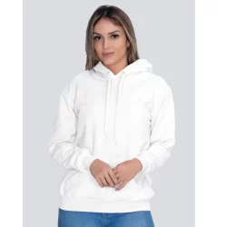 Moletom Feminino Blusa de Frio COm Capuz Atacado Algodão Flanelado Confortável