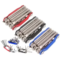 Kit Chave Ferramenta Canivete Multifunções Reparo Manutenção 12 Funções Multichaves Bicicleta Mtb