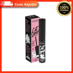 Delineador Líquido Preto Cat Lovers De Fácil Aplicação Resistente À Água Vizzela Vegano