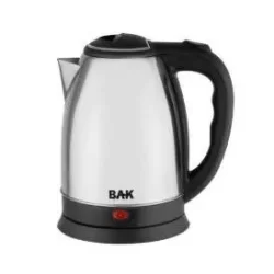 Chaleira Elétrica BAK Com Base Removível Jarra Bule Fervura Inox 110V 1.8L