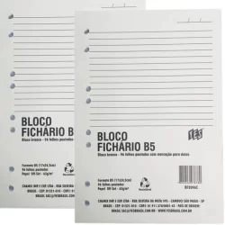 Refil De Folhas B5 96fls Yes Bloco Caderno Inteligente Colegial