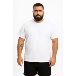 Kit 3 Camisetas Plus Size G1 G2 G3 Lisa Premium Fio 30.1 Masculina 100% Algodão Camisa Básica Reforçada AMGK