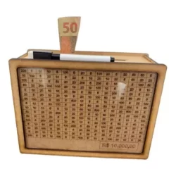 Cofre Cofrinho Caixa Madeira MDF Cores Guarde Dinheiro