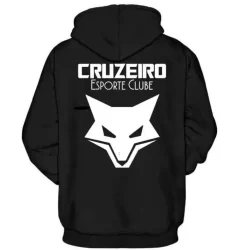 BLUSA DE FRIU TIMES CRUZEIRO MOLETON CANGURU BOLSO E CAPUZ COM ENVIO IMEDIATO