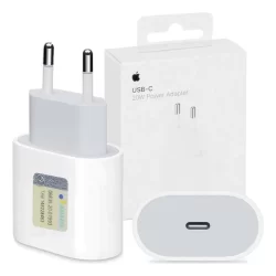 Carregador iPhone 20w Fonte Apple 100% Original Turbo Usb-C Para Macbook iPad AirPods - 1 Ano de Garantia