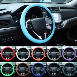 Capa para Volante de Carro em Silicone Antiderrapante Universal 33 a 40cm Fácil Instalação Aderência