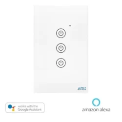 Interruptor Inteligente Automação WiFi 3 Botões Aitek - Compatível Alexa E Google