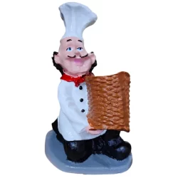 Paliteiro Cozinheiro Cesta Decoração Restaurante Cozinha Festa