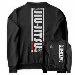 Moletom Gola Redonda Casaco Blusa de Frio Brazilian Jiu Jitsu Artes Marciais Luta Casual