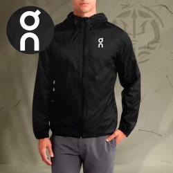 Jaqueta Corta Vento Masculina - ON - Com Capuz, Bolso e Zíper - Academia Corrida Esportes