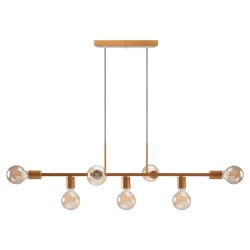 Luminária de teto Pendente Lustre Ciciliano 7 Lâmpadas Cabo de 2m (Estilo Jabuticaba)