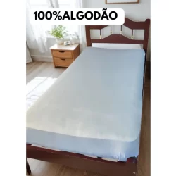 Capa de colchão solteiro com zíper