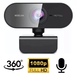 Webcam Full HD 1080p com Microfone – Para PC e Notebook