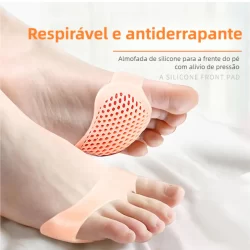 Par Palmilha e Meia Ortopédica Gel Silicone Esporão Macio 11