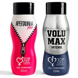 kit casal 20 sex shop gel lubrificante sexy Volumax Apertadinha Produtos eróticos de sexshop mais volumao adultos