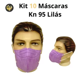 Máscara Kn 95 LILÁS 10 Unidades