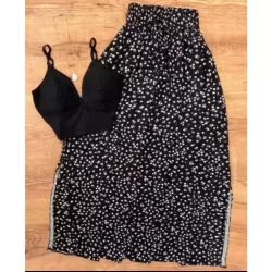 Saia feminino longa com bolso e fenda laterais cintura alta ,saia evangélica