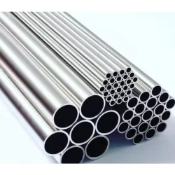 Tubo Redondo em inox 304  polido externo 2 1/2" polegadas com espessura de 2,00 mm  x 100 cm comprimento