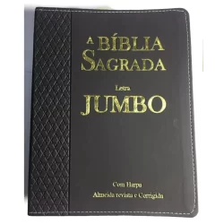 Biblia Jumbo Letra Extra Gigante Com Harpa Corrigida COM ZÍPER