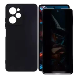 Capa Aveludada + Pelíc. Privacidade Para Poco X5 Pro 5g