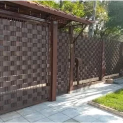 Protetor Fechamento Portão Grade Varanda Preto Branco Cinza Escuro ou Claro Marrom Verde 10 a 50m